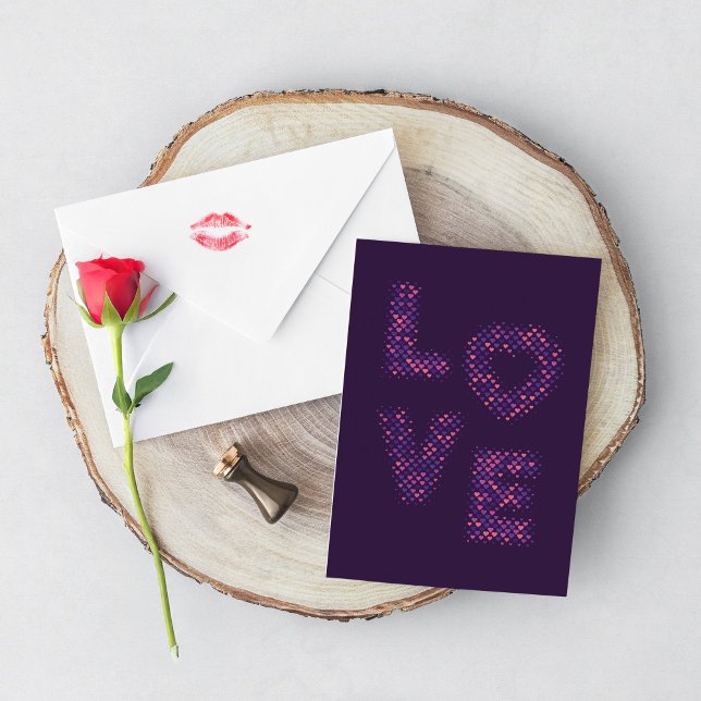 Purple love. card (Creator Uploaded)
