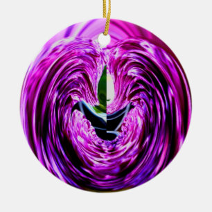 Purple Love_ Ceramic Tree Decoration