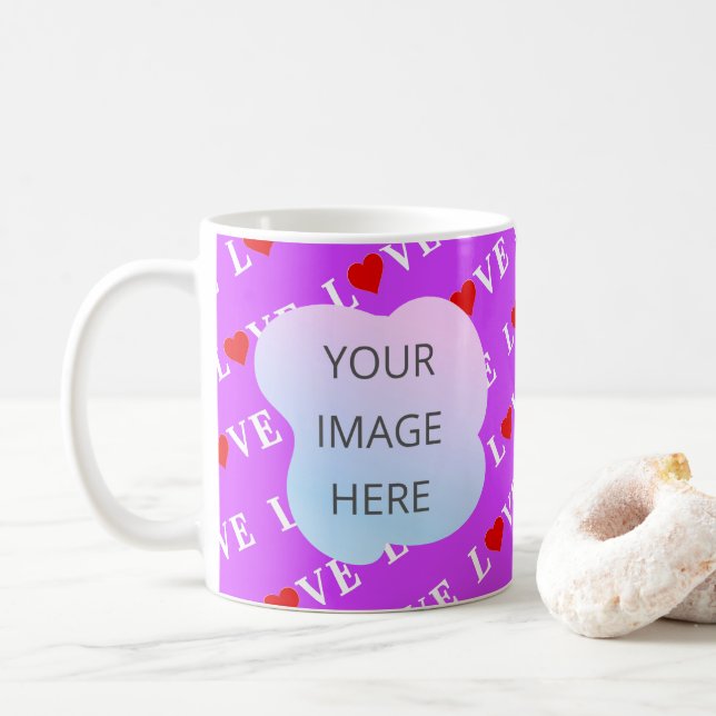 Purple LOVE Coffee Mug (With Donut)
