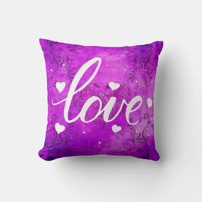 Purple Love Cushion (Front)