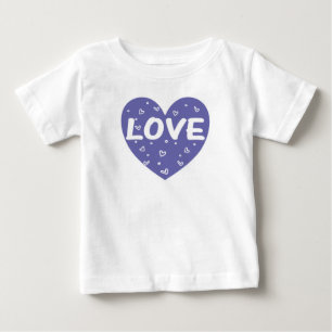 Purple love heart baby T-Shirt