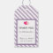 Purple Love Stripes Pattern Party Favour Gift Tag