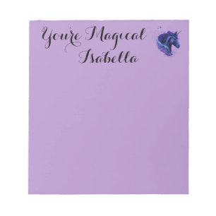 Purple Lover You're Magical Unicorn Fantasy Name Notepad