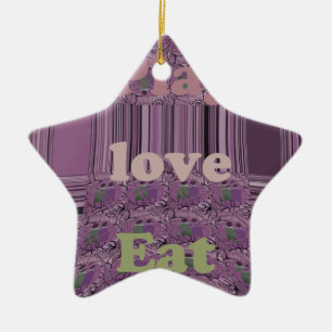 Purple Loves & Play Eat Africa South Traditional Ceramic Tree Decoration