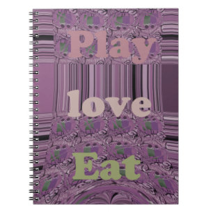 Purple Loves & Play Eat Africa South Traditional Notebook