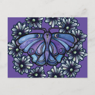 Purple Luna Moth MoonChild Moon Moths              Postcard