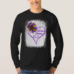 Purple Lupus Awareness Choose Kind Heart Leopard S T-Shirt