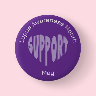 Purple Lupus Awareness Month Button