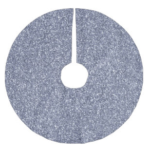 Purple Luxe Glitter Brushed Polyester Tree Skirt