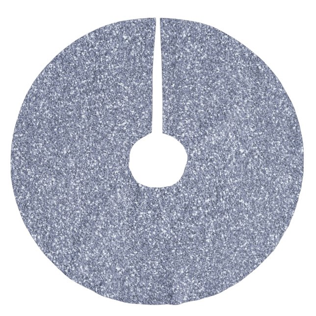 Purple Luxe Glitter Brushed Polyester Tree Skirt (Front)