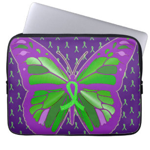 Purple Lyme Disease Awareness Ribbon Butterfl Case