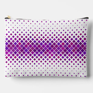 Purple Magenta Diamonds Design Accessory Bag