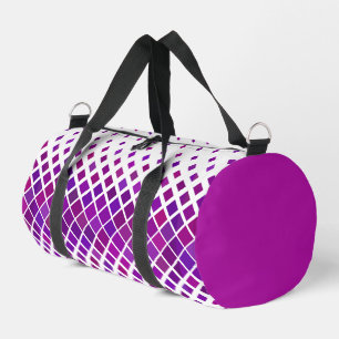 Purple Magenta Diamonds Design Duffel Bag
