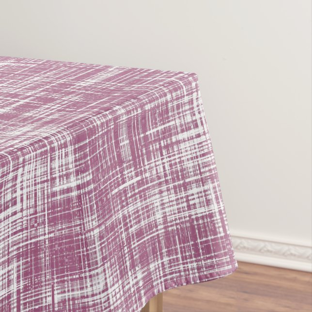 Purple Magenta  Stylish Abstract Pattern Tablecloth (In Situ)