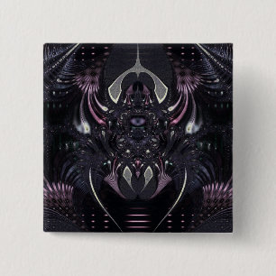Purple Magic 15 Cm Square Badge