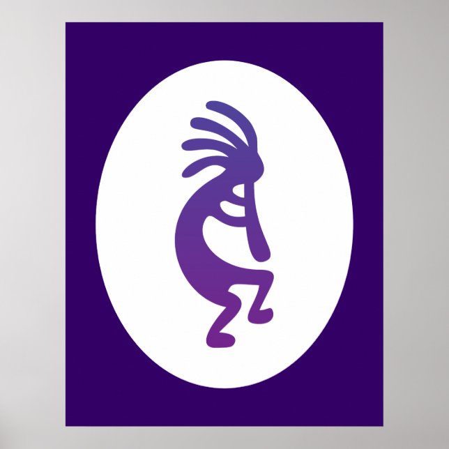 Purple Magic Kokopelli Poster (Front)