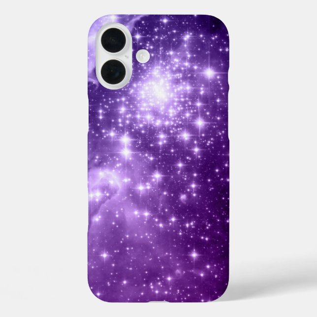 Purple Magic Stars Case-Mate iPhone Case (Back)