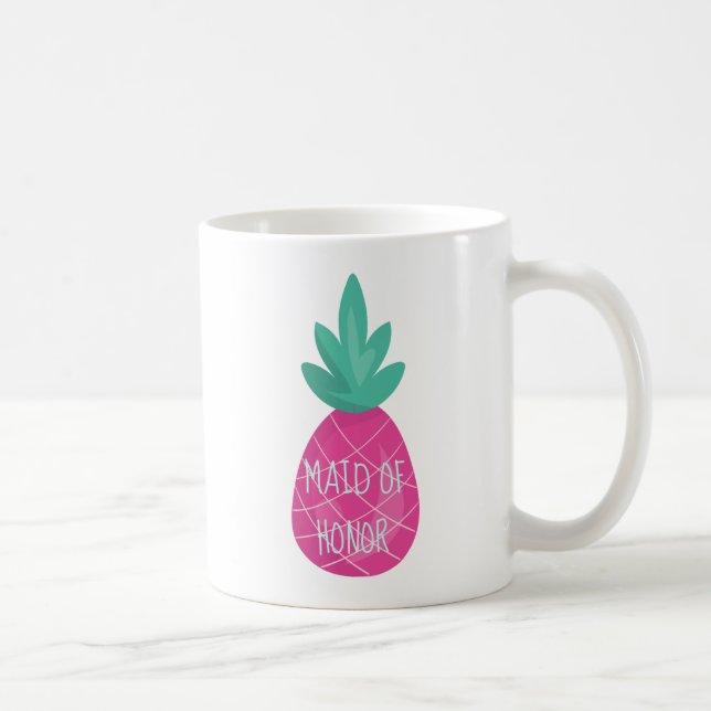 Purple Maid of Honour Pineapple Coffee Mug (Right)