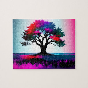 Purple Majesty Tree of Life Jigsaw Puzzle