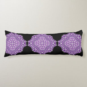 purple mandala body pillow