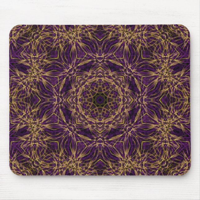 Purple Mandala Hippie Pattern Mouse Mat (Front)
