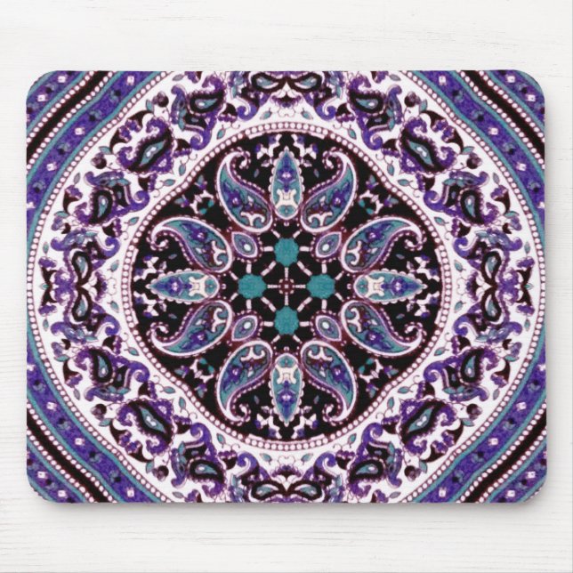 Purple Mandala Mouse Mat (Front)