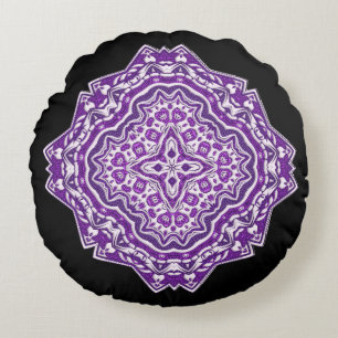 purple mandala pillow