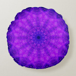 Purple Mandala Round Cushion