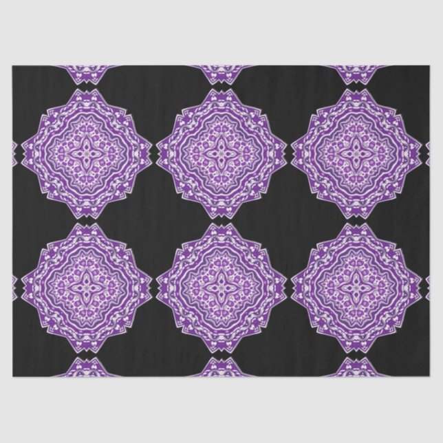 purple mandala tissue paper (Front)