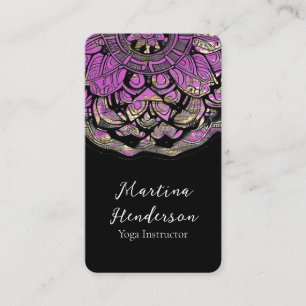 Purple Mandala Yoga Business Card