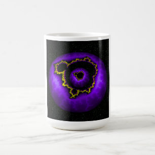 Purple Mandelbrot In A Mandelbrot Coffee Mug