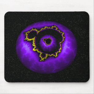 Purple Mandelbrot In A Mandelbrot Mouse Mat
