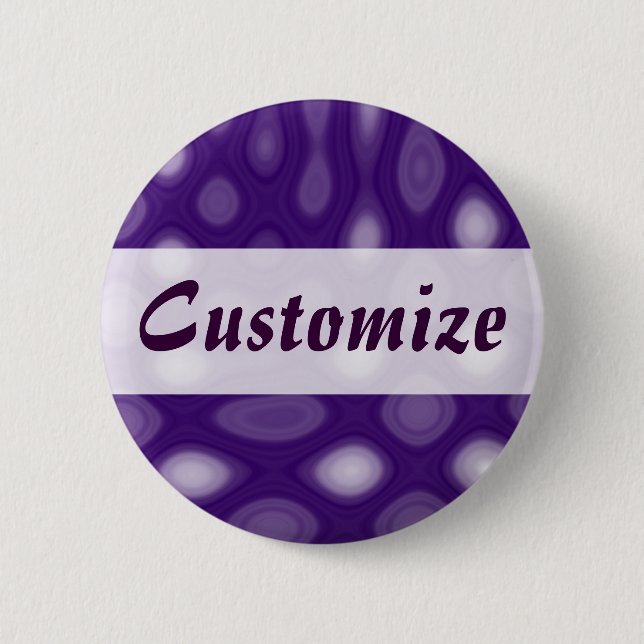 Purple Mania 6 Cm Round Badge (Front)