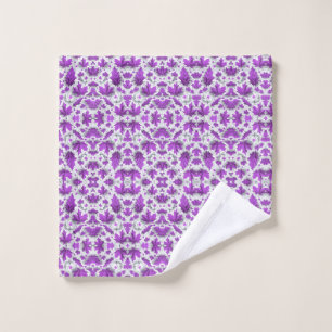 Purple Maple Leaves Blanket Wash Cloth