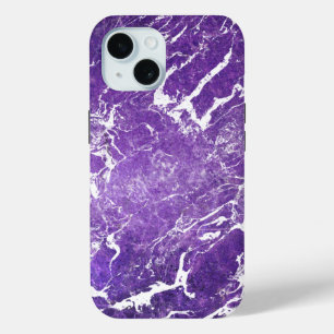 Purple Marble iPhone 15 Case