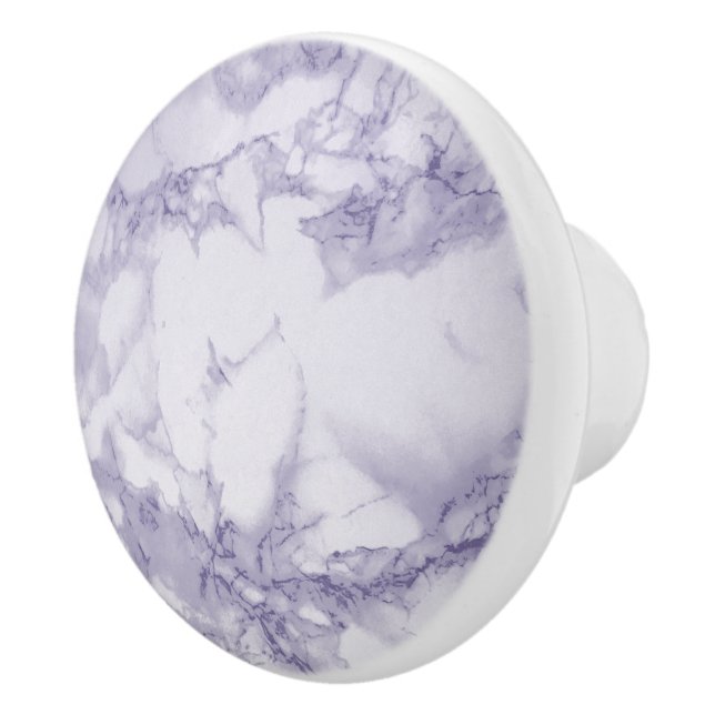 Purple Marble Ceramic Knob (Right)