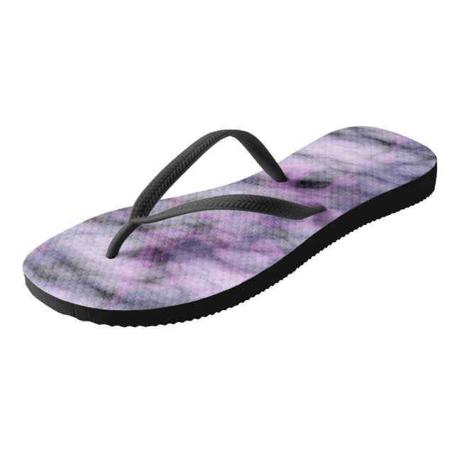 Purple Marble  Flip Flops (Angled)
