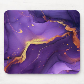 Purple Marble Galaxy Mouse Mat