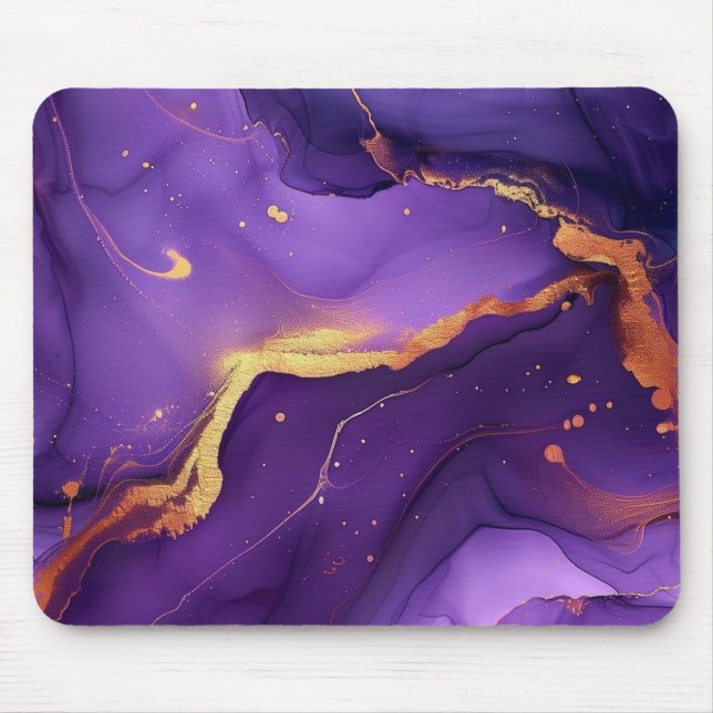 Purple Marble Galaxy Mouse Mat (Front)
