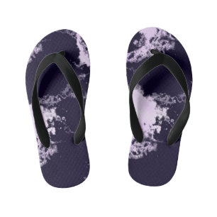 Purple Marble Kid's Flip Flops