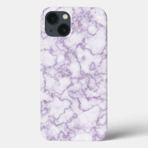 Purple Marble Pattern iPhone 13 Case