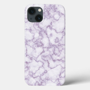 Purple Marble Pattern iPhone 13 Case