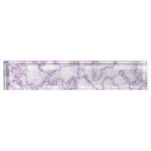 Purple Marble Pattern Nameplate