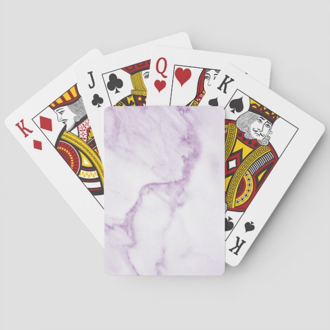 Purple Marble Playing Cards (Back)