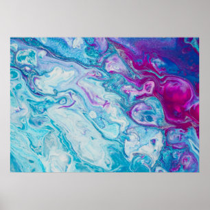 Purple Marble  Poster