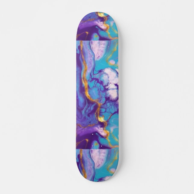 Purple Marble Skateboard (Front)