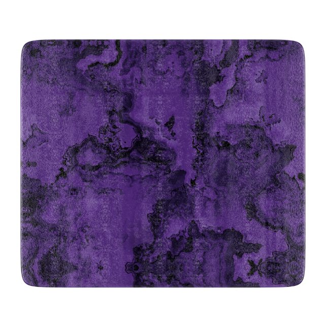 Purple Marble Stone Nature Natural Cutting Board (Front)