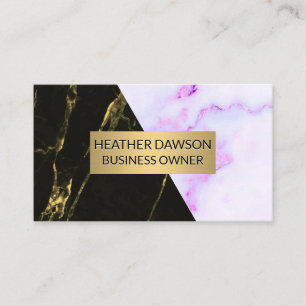 Purple Marble Texture   Black Gold Marble Business Card