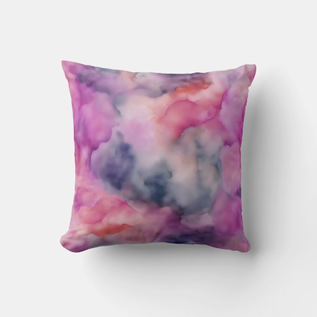 Purple Marbled Background Cushion (Front)