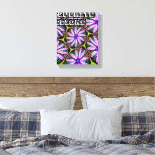 Purple Marguerite Patterns Canvas Print